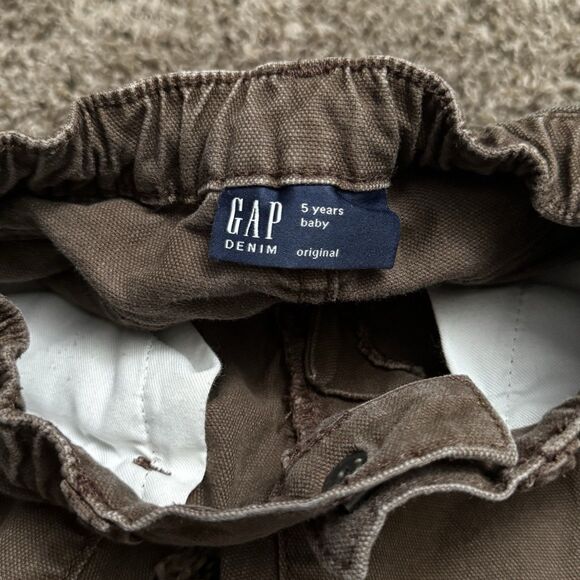 Toddler Size 5 GAP Denim Boy Brown Jeans - Picture 4 of 6